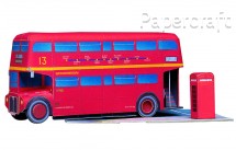Papírový model - Londýnský autobus (563)