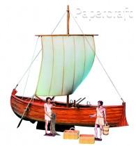 Papírový model - Galilejský člun z 1. století (606)