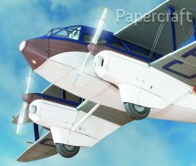 Papírový model - De Havilland DH89 