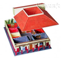 Papírový model - Římský venkovský dům (639)