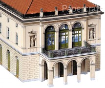 Papírový model - Divadlo Wilhelma Theatre (674)