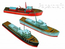 Papírový model - Tři malé lodě(699)