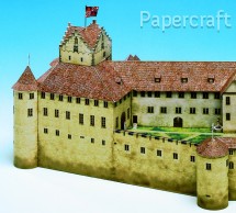 Papírový model - Hrad Meersburg (568)