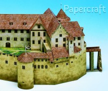 Papírový model - Hrad Meersburg (568)