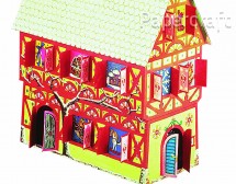 Papírový model - Adventní kalendář - dům (71805)