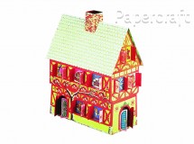 Papírový model - Adventní kalendář - dům (71805)