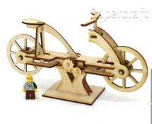 Dřevěný model Da Vinciho bicyklu