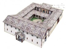 Papírový model - Římská budova štábu (766)