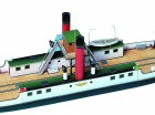 Papírový model - Železniční trajekt(601)
