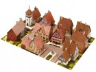 Aue Verlag GMBH - Papírový model - vesnice s hrázděnými domy (781)