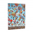 Paperblanks - Diář Paperblanks 18měsíční 2025-2026 Balloon Festival Flexis midi horizontální FE0823-2