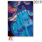 Diiář Paperblanks 2019 Blue Cats & Butterflies