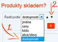 Hledáte produkty, které jsou pouze skladem? Klikněte na políčko 