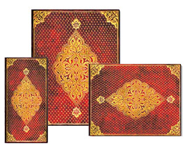 Kolekce adresářů, diářů a zápisníků Paperblanks Golden Trefoil