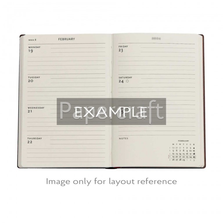 Agenda 2026 Cezanne's Terracotta Pots And Flowers – Format Mini (9,5x18 Cm) – Couverture Rigide, Élastique – Pages De Planification & Notes - 5