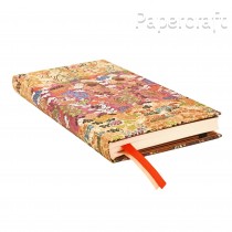 Diář Paperblanks 2026 Kara-ori Pink slim horizontální DE0748-8