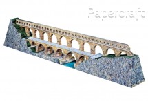 Papírový model - římský akvadukt Pont du Gard (793)