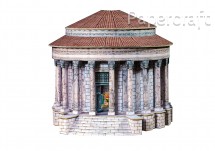 Papírový model - Vestin chrám v Římě (801)