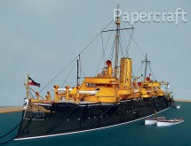 Papírový model - Bitevní loď pobřežní ochrany S.M.S. Beowulf (3024) - model postavený Markusem Wiekowski