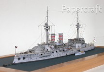 Papírový model - Bitevní loď S.M.S. Brandenburg (3040) - model postavený Markusem Wiekowskim