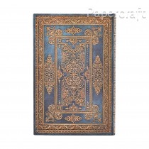 Diář Paperblanks 2026 Blue Luxe mini horizontální DE0728-0