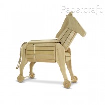 Dřevěný model trojského koně