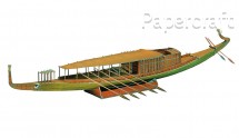 Papírový model - Cheopsova královská loď (553)