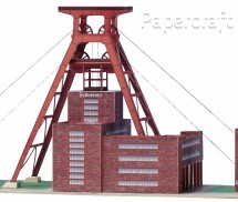 Papírový model - Důl Zollverein Pit XII Essen (595)
