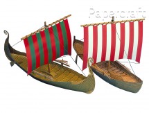 Papírový model - Dvě lodě Vikingů (605)