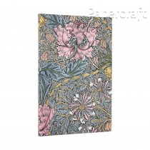 Diář Paperblanks 2026 Morris Pink Honeysuckle Flexis maxi horizontální FE0849-2
