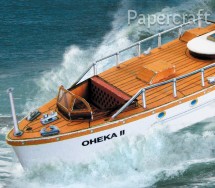 Papírový model - Motorová jachta 