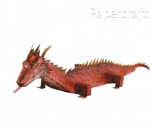 Papírový model - Červený drak (692)