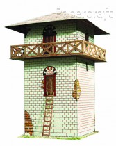 Papírový model - Římská strážní věž (657)
