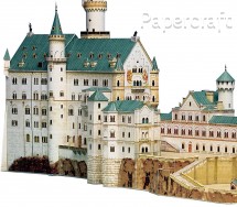 Papírový model - Hrad Neuschwanstein (593)