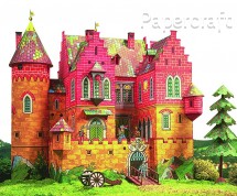 Papírový model - Rytířský hrad (634)
