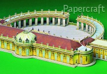 Papírový model - Palác Sanssouci Potsdam (560)