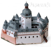 Papírový model - Zámek Pfalz na Rýnu poblíž Kaubu (670)