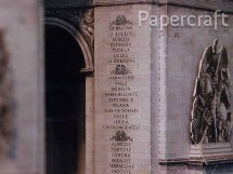 Papírový model - Vítězný oblouk v Paříži (724)