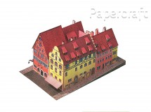 Papírový model - Hotel Eisenhut Rothenburg (72444)