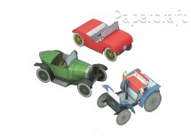Papírový model - Tři historická vozidla II (72446)