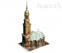 Papírový model - Kostel Hamburský Michael (72590)