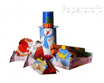 Papírový model - Sváteční vánoční výzdoba (72616)