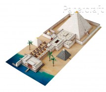 Papírový model - Pyramida s údolním chrámem (741)