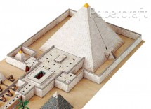 Papírový model - Pyramida s údolním chrámem (741)