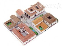 Papírový model / vystřihovánka - Římská vesnice (743)