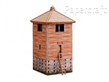 Papírový model - římská dřevěná strážní věž (783)