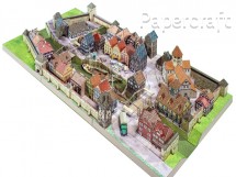 Papírový model - diorama přístavu (798)