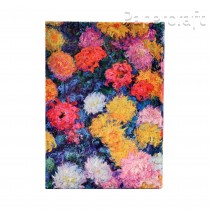 Diář Paperblanks 18měsíční 2025-2026 Monet’s Chrysanthemums midi horizontální DE0710-5