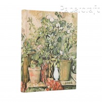 Diář Paperblanks 2026 Cezanne’s Terracotta Pots and Flowers midi denní DE0752-5