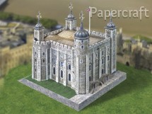 Papírový model - londýnský Tower (822)